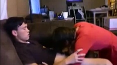 Cute Brunette Amateur Blowjob