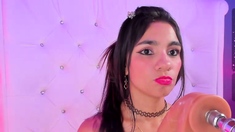 Amateur Brunette Anal Toy