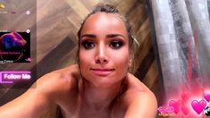 Savannah lovely amateur blonde woman toying