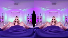 Amateur blondes pov blowjob and hardcore fun with lucky dude