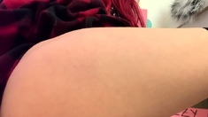Stacked brunette goes solo toys and masturbation
