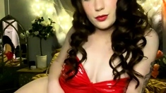 Brunette Solo Webcam Masturbation