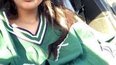 Busty brunette solo masturbation