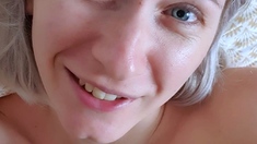 Busty blonde mature solo masturbation for webcam