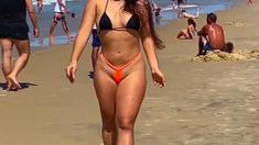 Amateur girlfriend fingered and rammed outdoors at the beach