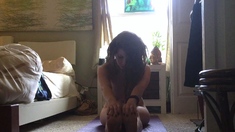 Close up teen pussy gaping action