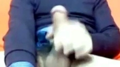Big Cock Italian Guy Strokes on Webcam