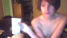 Crossdressing Twink on Webcam