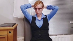 Lexi Snow - Secretary interview Nylon Tease