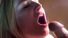 Amateur Facial Slut Takes a Thick Load