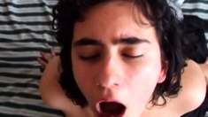 Amateur Girl Sucks and Swallows