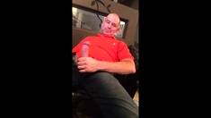Big-cock Daddy Strokes To Porn