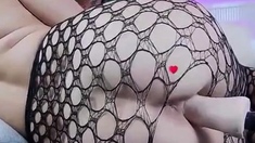 Big-titted Blonde Rides Her Fuck Machine