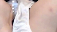Amateur Squirts in Panties on Webcam
