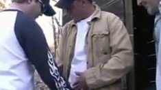 Dads Public Handjob Group Session Outside