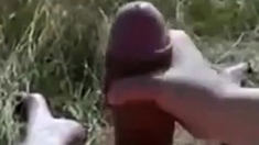 gf Jerk My Big Thick Uncut Dick Outdoor