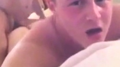 Trucker daddy empties his balls inside my ass