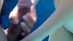 Girl Pulling My Cock Underwater