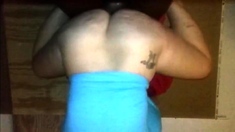 big booty white girl riding in black dick