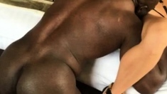 Perfect Blonde Meets Black Hung Lover