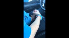 Wanking and cumming in the car with a buddy