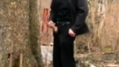 daddy alone outside